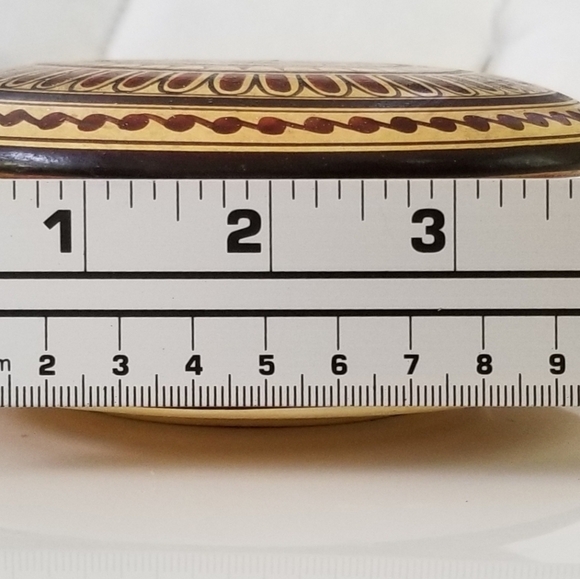 Vintage Handpainted Corinthian Pyxis 600 BC Pottery, copy - Picture 7 of 7